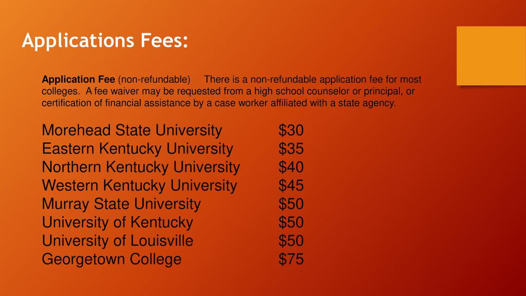 Northern kentucky university application fee waiver